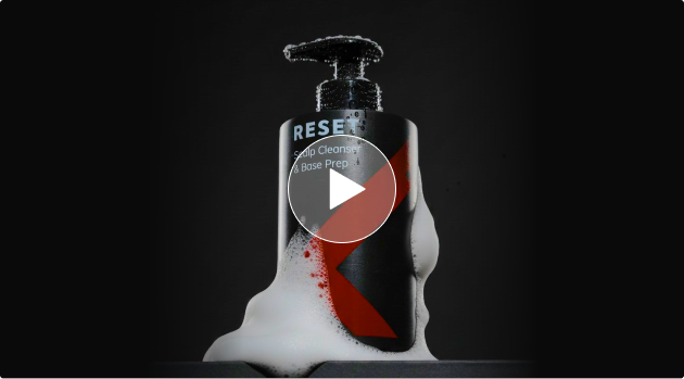 RESET product bottle with foam